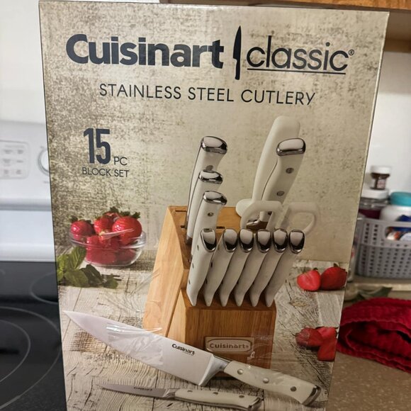 Cuisinart 15-Piece Stainless Steel Knife Set – New in Box